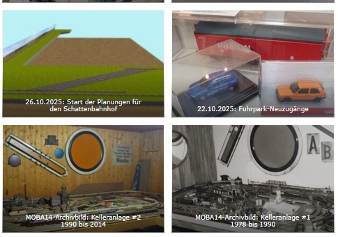Neue Seite zum Modellbahn-Projekt erstellt