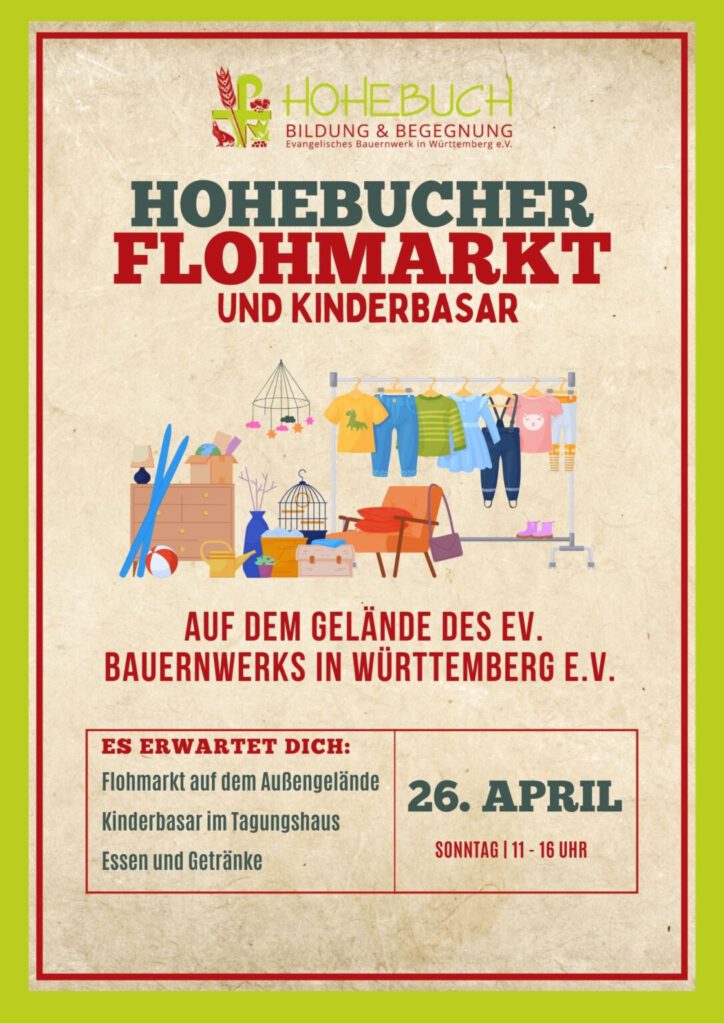 Save the date: 26.04.26 - Flohmarkt Hohebuch